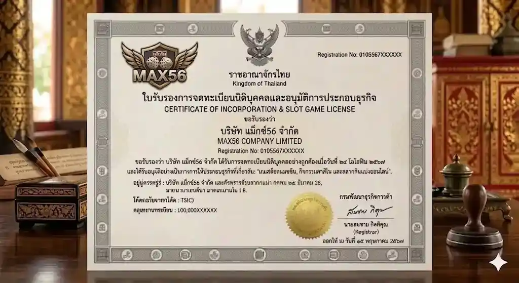 การรับรองคุณภาพและการใช้งานระบบเดโม-max56